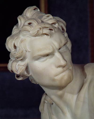 David (detail) by Gian Lorenzo Bernini